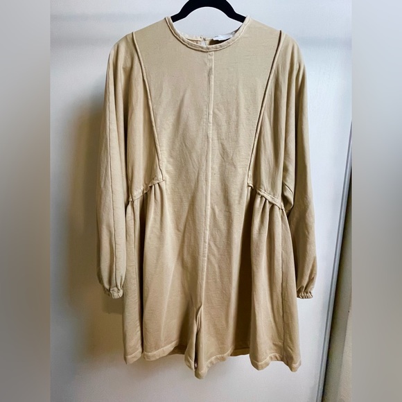 ASOS DESIGN raw edge oversized sweater romper - Picture 3 of 7